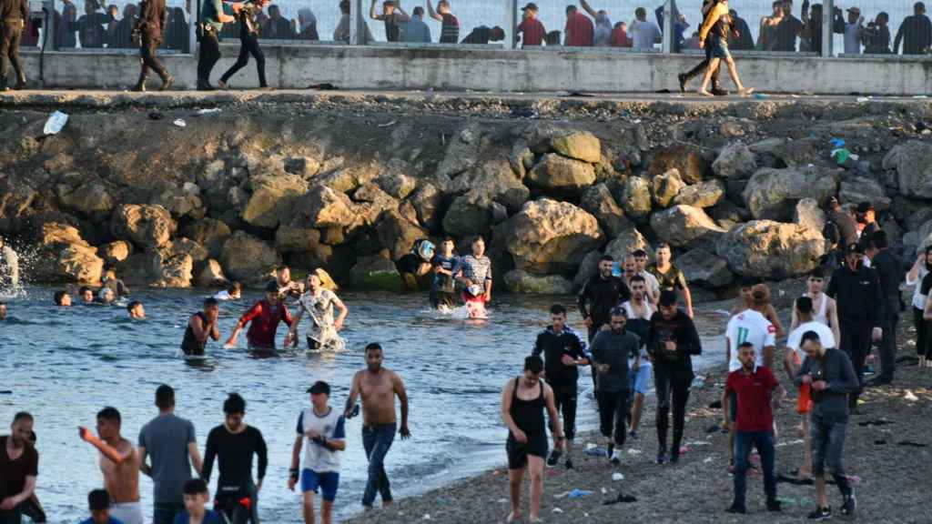 La oleada de inmigrantes en Ceuta.