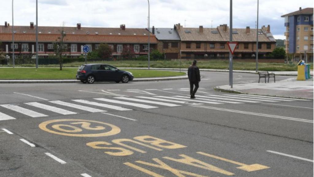 La zona de aparcamientos de León donde se produjeron los hechos.