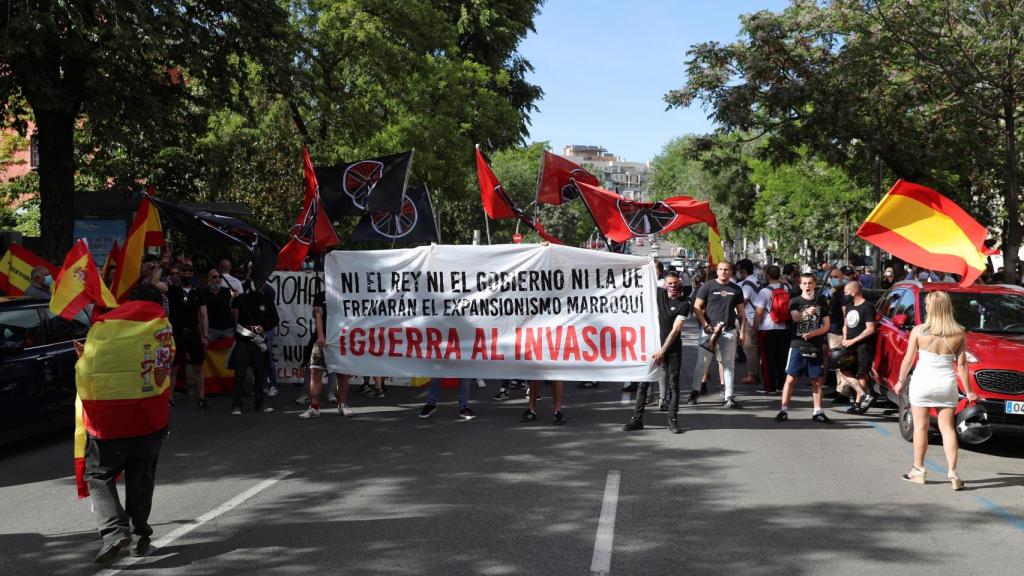 Bastión Frontal, en la manifestación frente a la Embajada de Marruecos.