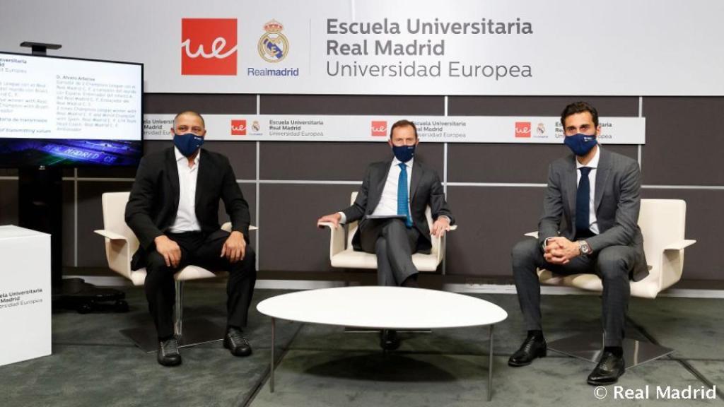 Álvaro Arbeloa, en la Semana Blanca de la Escuela Universitaria Real Madrid Universidad Europea