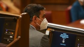 El presidente del Gobierno, Pedro Sánchez, en el Congreso.