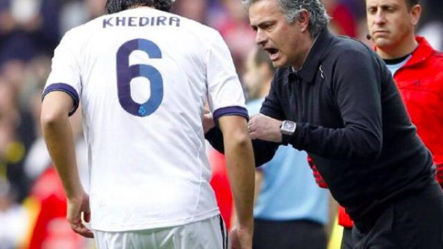 Khedira y Mourinho