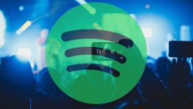 Fotomontaje con el logo de Spotify.