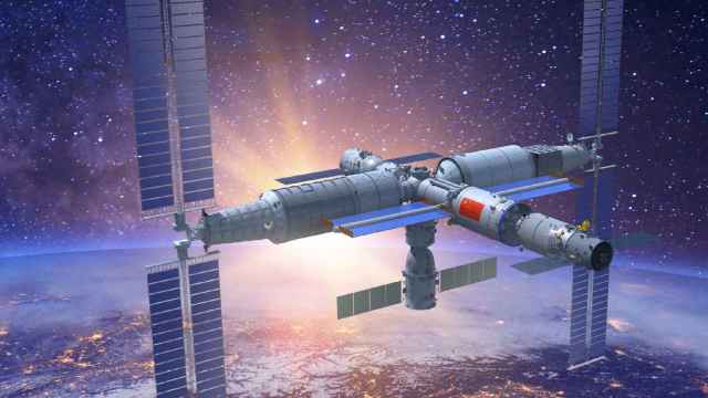 Recreación de la Estación Espacial China