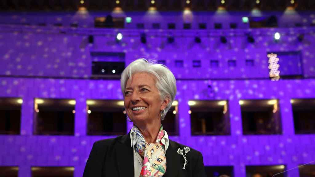 La presidenta del BCE, Christine Lagarde, en una reciente intervención ante el Eurogrupo.