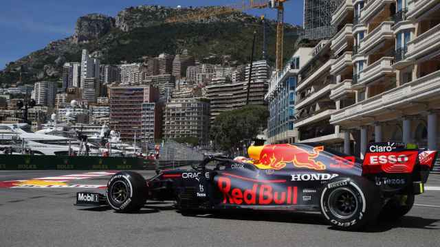 Max Verstappen en el circuito de Mónaco
