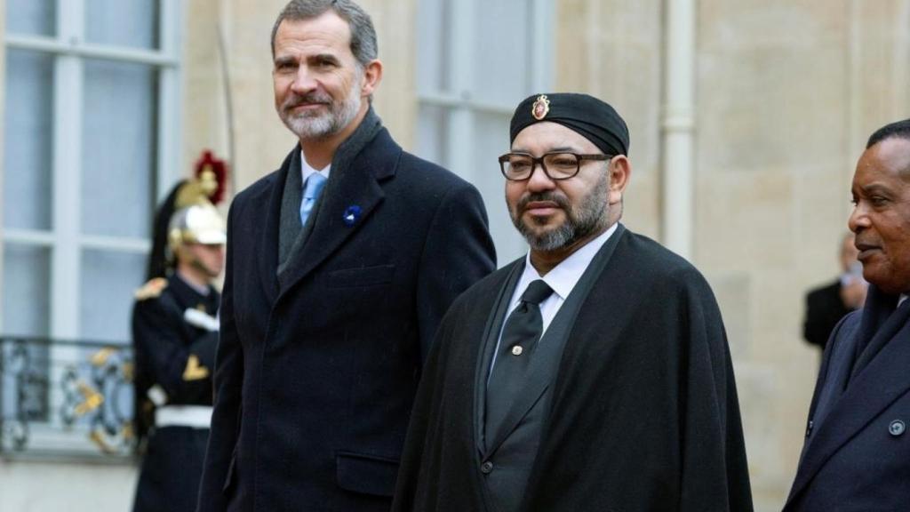 Felipe VI y Mohamed VI, juntos en Rabat.