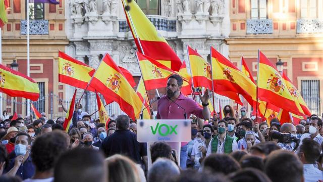 Mitin de Santiago Abascal este domingo en Sevilla.