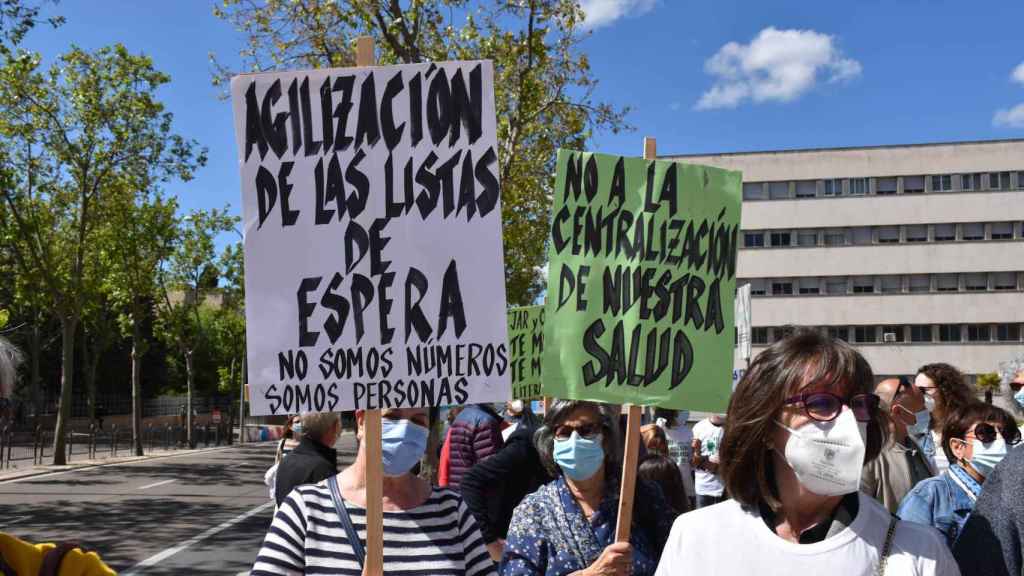 Protesta en Salamanca para una mejora en la Sanidad pública