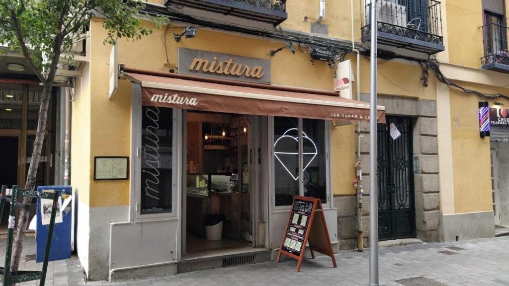La heladería Mistura, situada en el número 5 de la calle Augusto Figueroa.