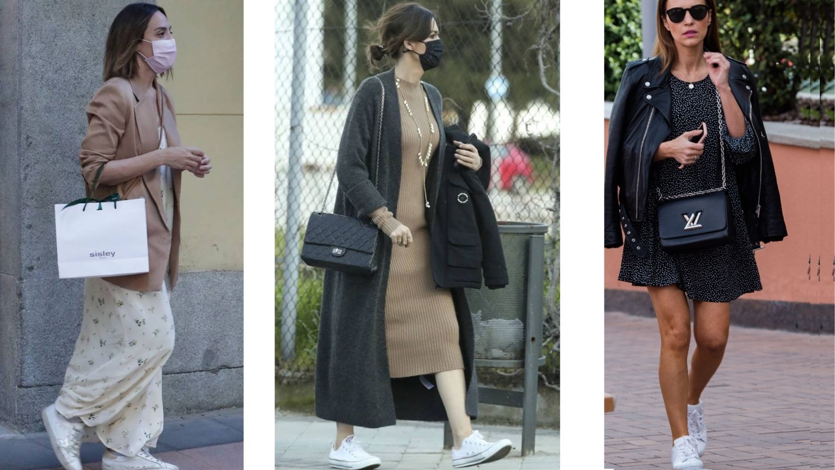 Zapatillas con vestidos,  cómo lucir  la moda que triunfa entre las 'celebrities'.