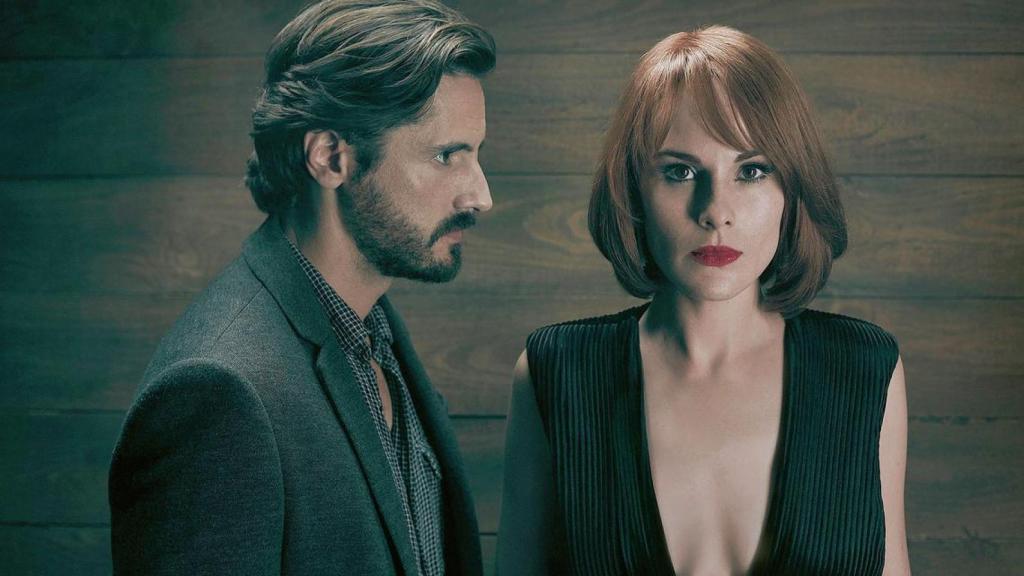 Juan Diego Botto y Michelle Dockery en 'Good Behavior'
