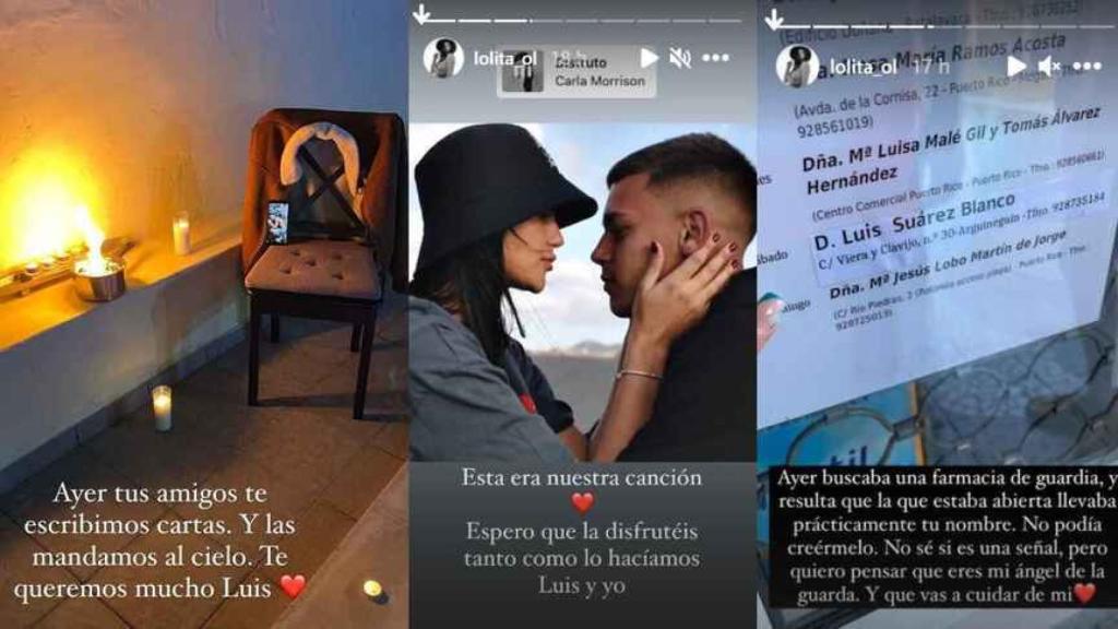Los recuerdos que Lola ha ido compartiendo de Luis desde que se conociera su muerte repentina.