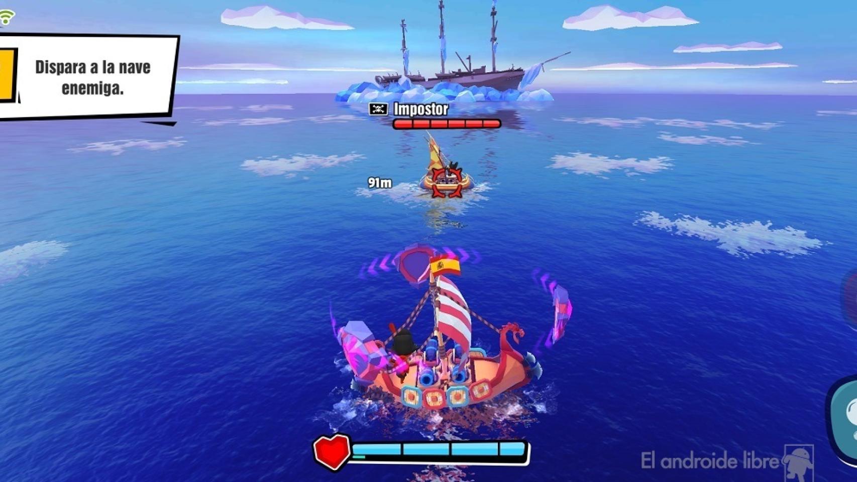 Pirate un juego de batallas barcos de piratas muy entretenido