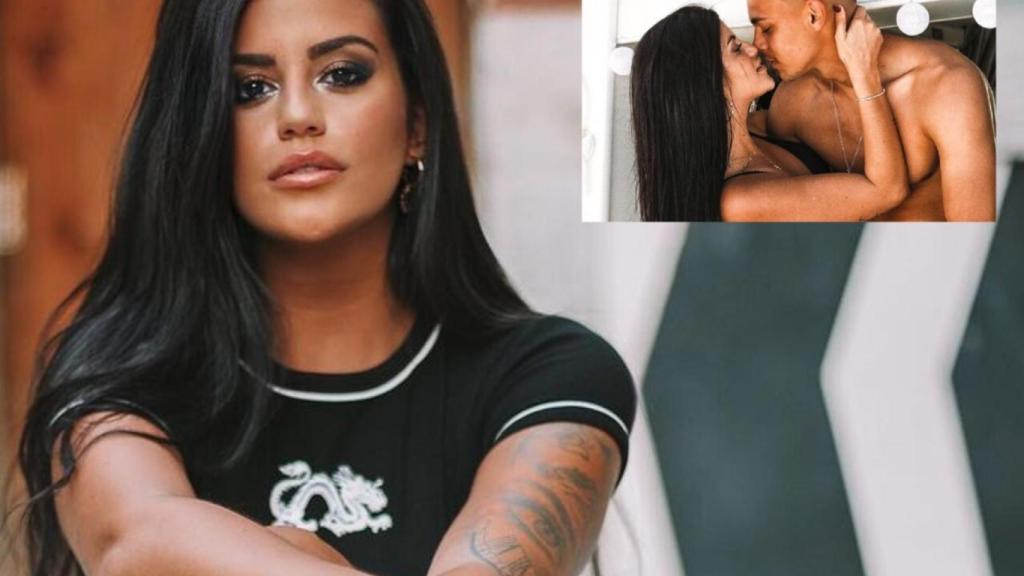 Lola Ortiz en montaje de JALEOS junto a su pareja fallecida, Luis Ojeda.