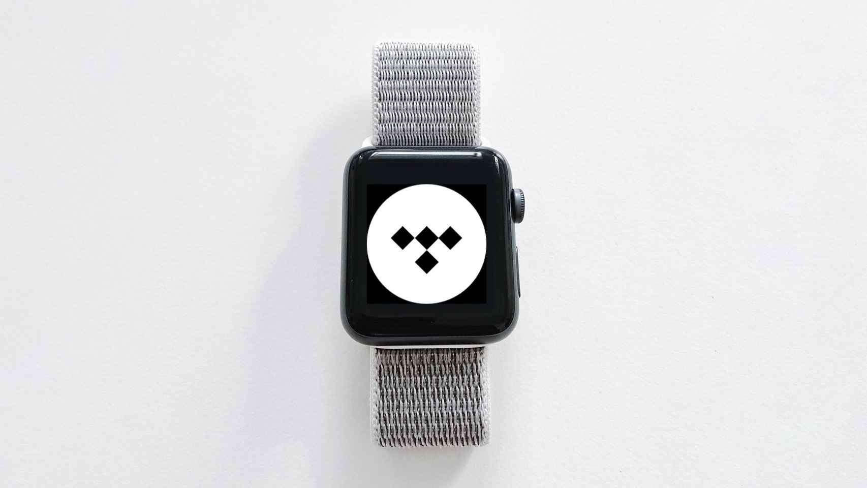 Logo de Tidal en un Apple Watch.