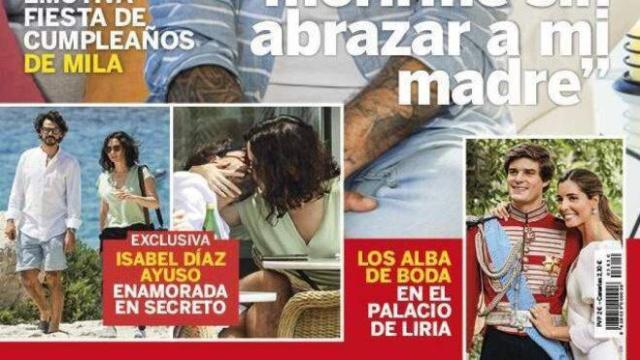 Portada dela revista Lecturas en la que se ve a Díaz Ayuso con su nuevo novio