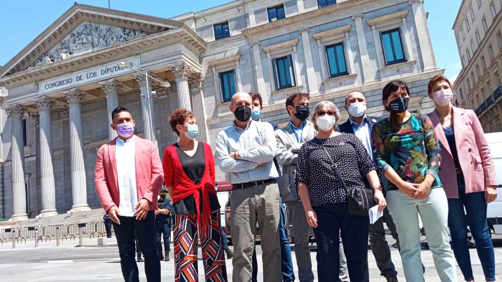 Jaume Asens (Podemos), Borràs (ERC), Pagès (JxCat) y otros socios del Gobierno critican al Supremo por los indultos, ante el Congreso.