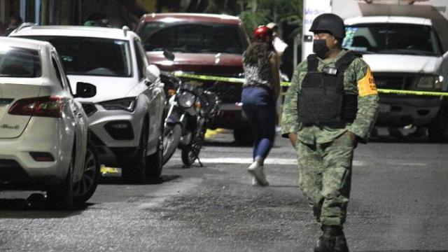 La policía en el lugar de los hechos.