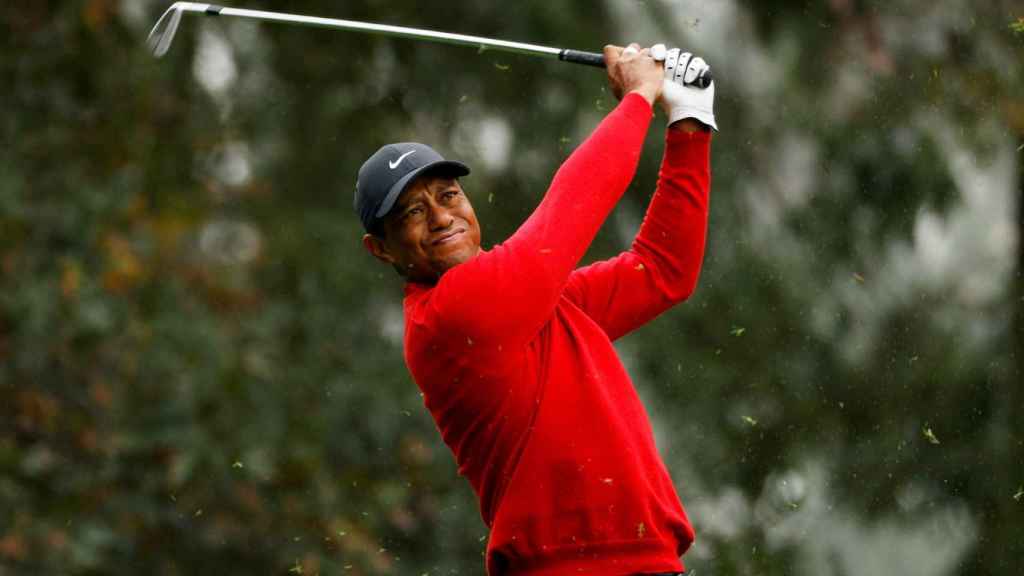 Tiger Woods, durante el The Masters de 2020