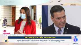 Inés Arrimadas, presidenta de Ciudadanos, entrevistada en TVE.