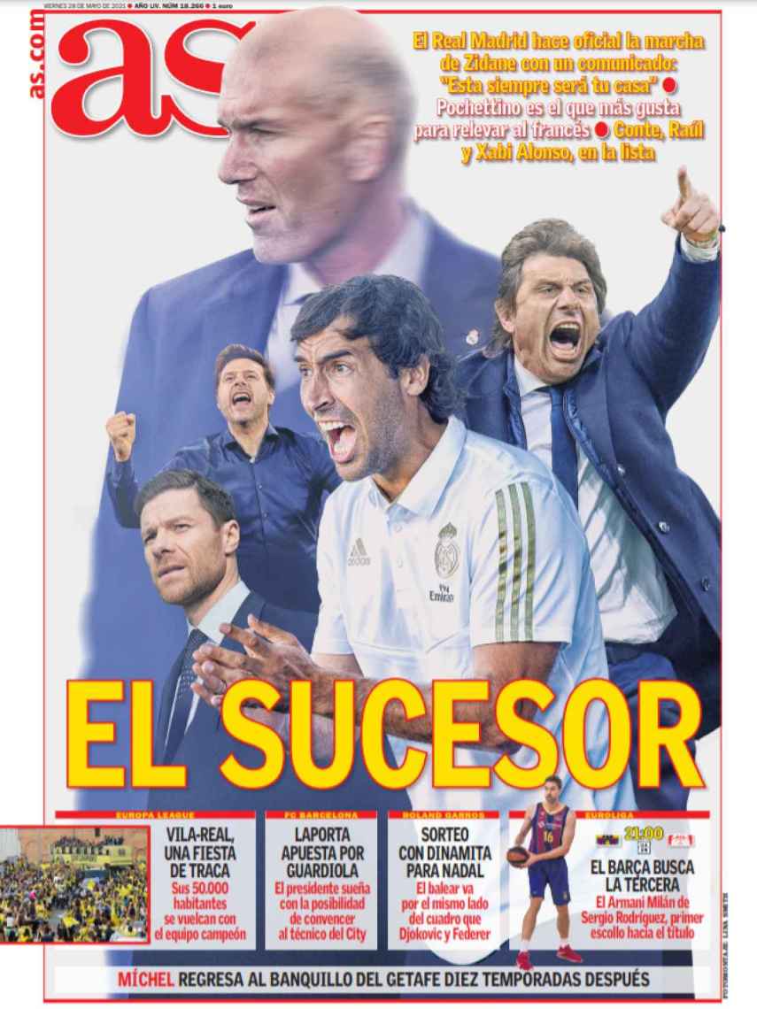 La portada del diario AS (28/05/2021)
