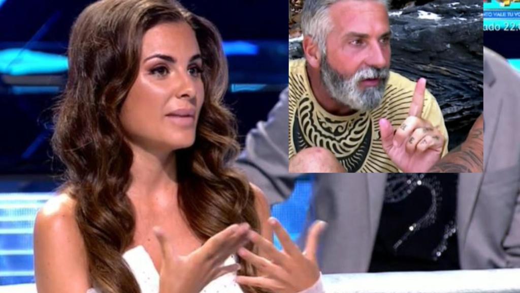 Alexia Rivas esta noche de 'Supervivientes' en montaje de BLUPER con Carlos.