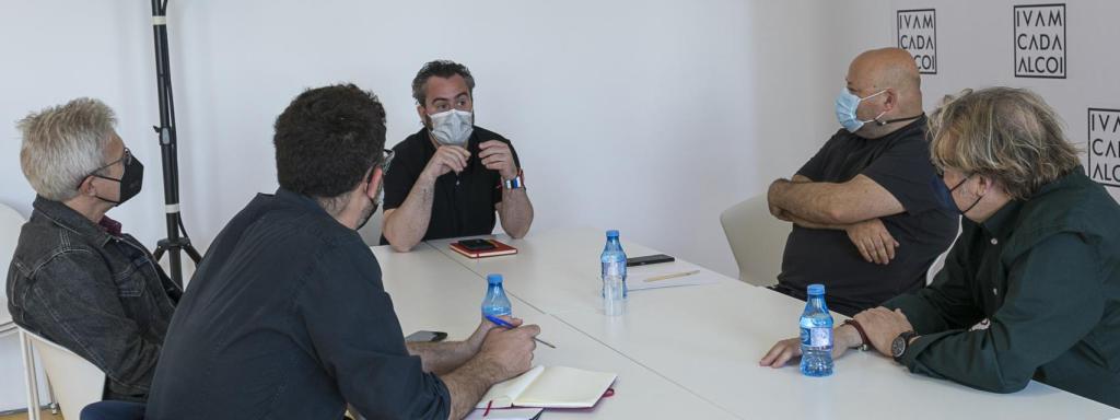 Raül Llopis en la reunión preparatoria del Museo Camilo Sesto.