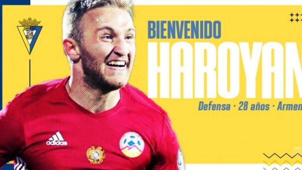 El Cádiz anuncia el fichaje de Varazdat Haroyan