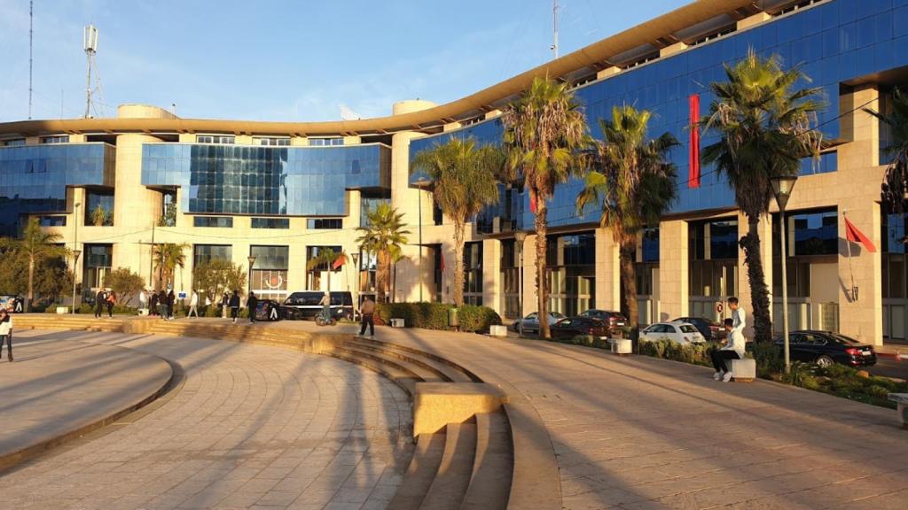 Fachada del Riad Business Center, sede de la delegación de la UE en Rabat.