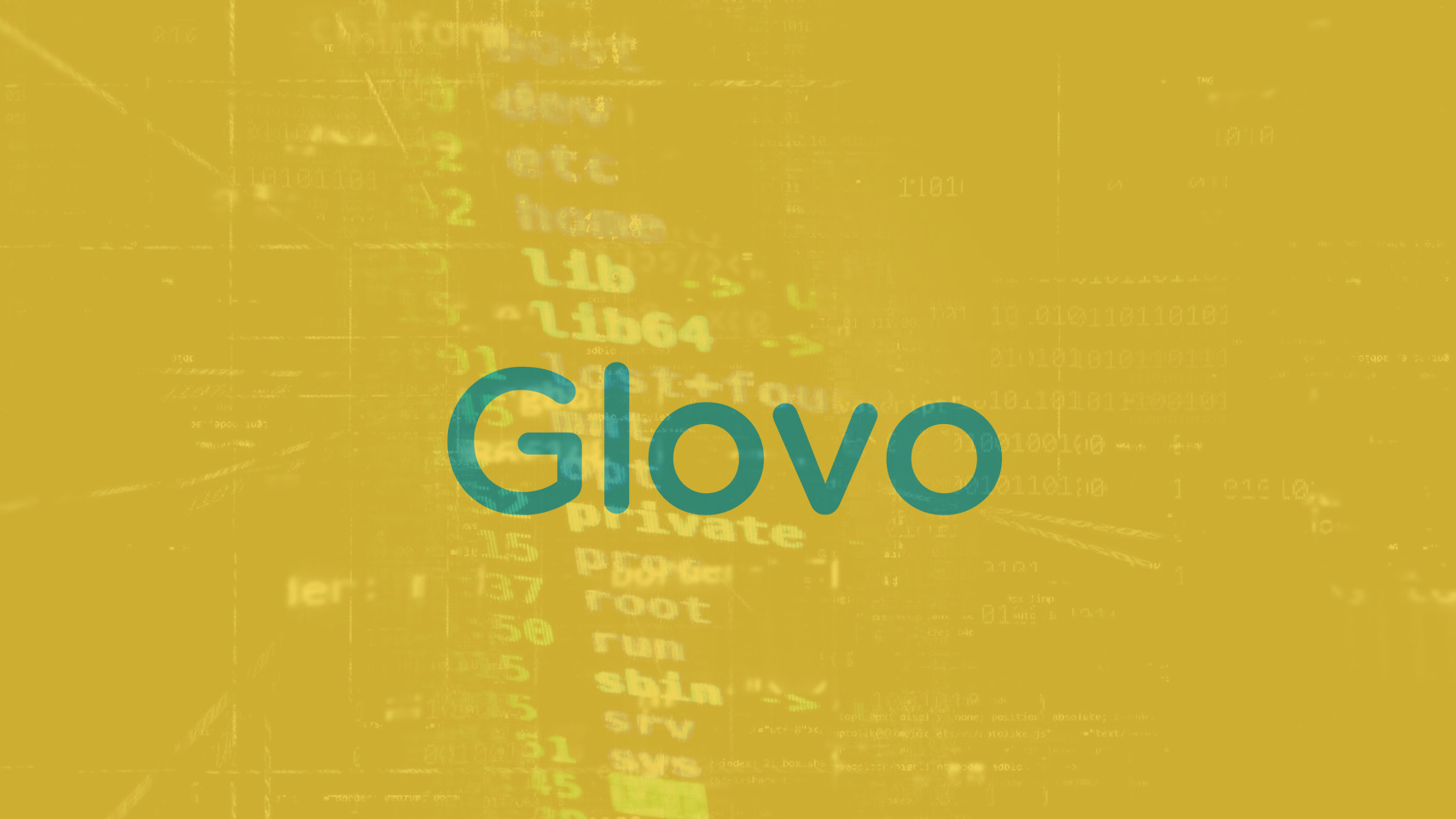 Logo de Glovo.
