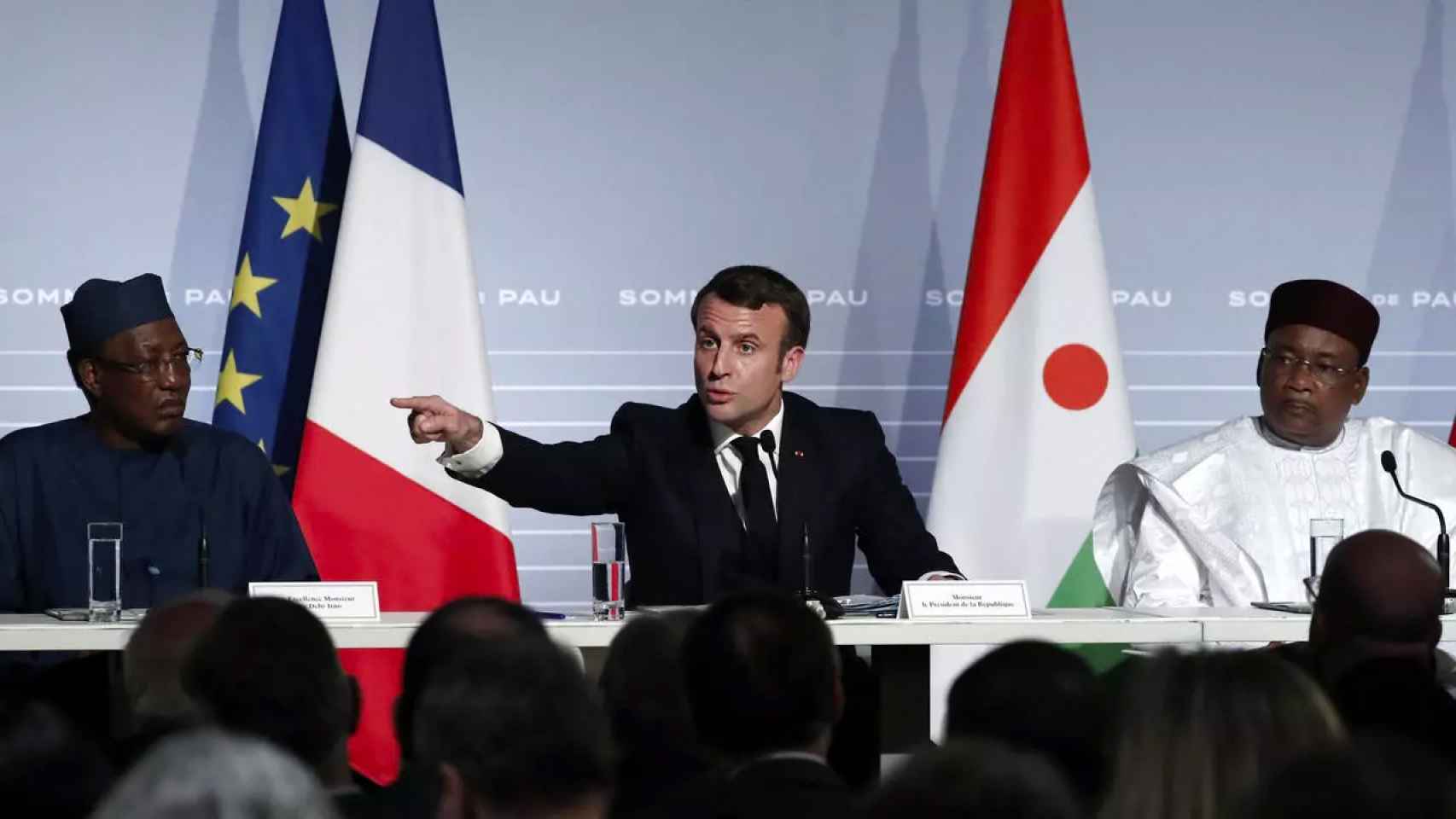 Emmanuel Macron durante una reunión del G5 Sahel en enero de 2020 en Mauritania.