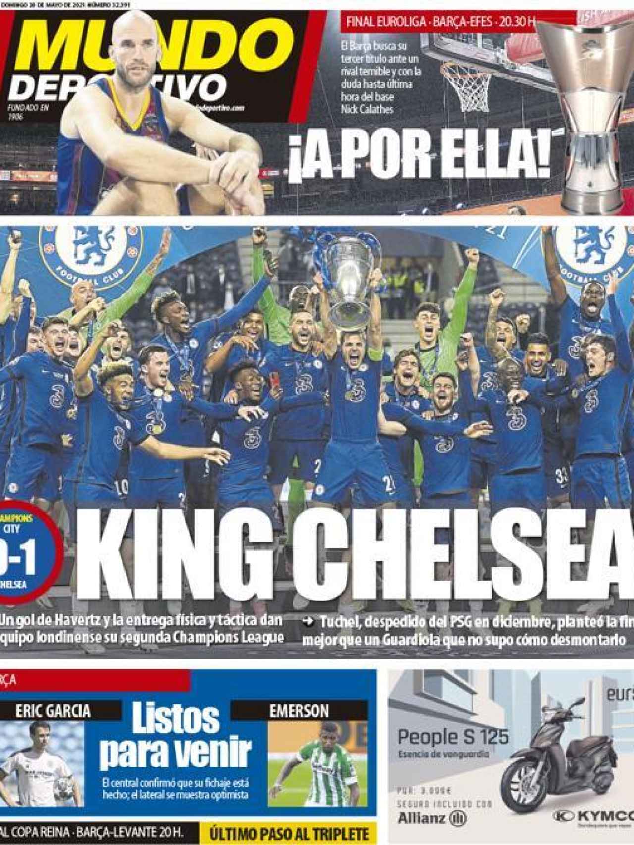 La portada del diario Mundo Deportivo (30/05/2021)