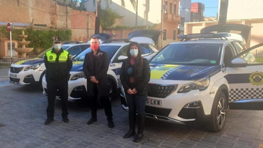Jesús Monzó, en un acto con la Policía Local. EE