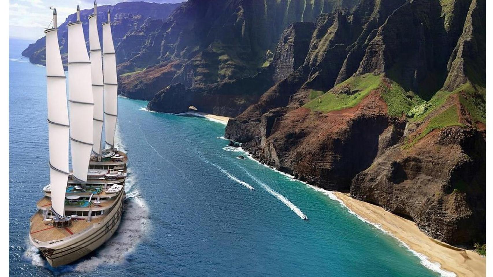 El Galeón, un gigantesco crucero futurista con sello español y