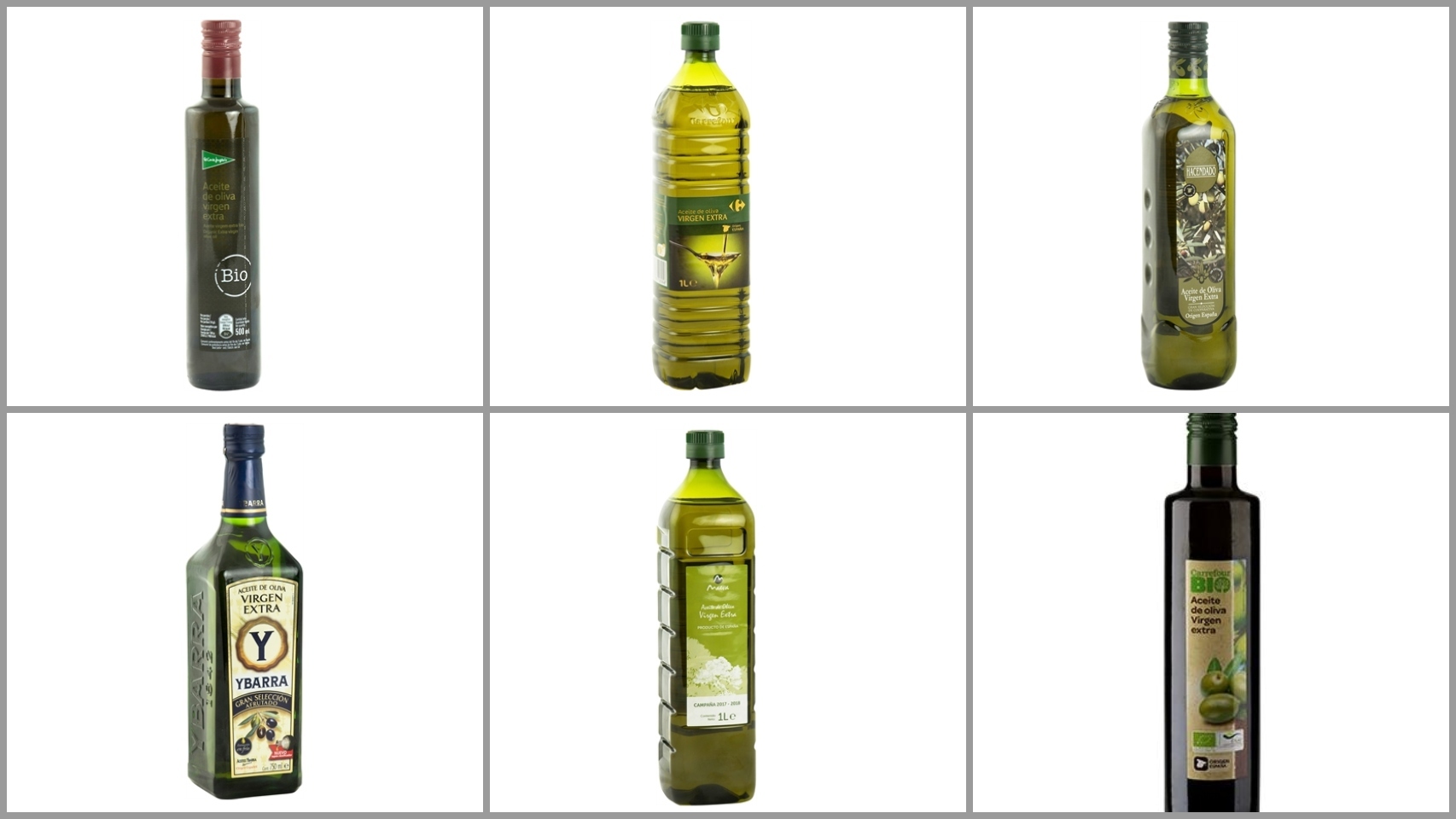 Los peores aceites de oliva virgen extra de supermercado, según la OCU