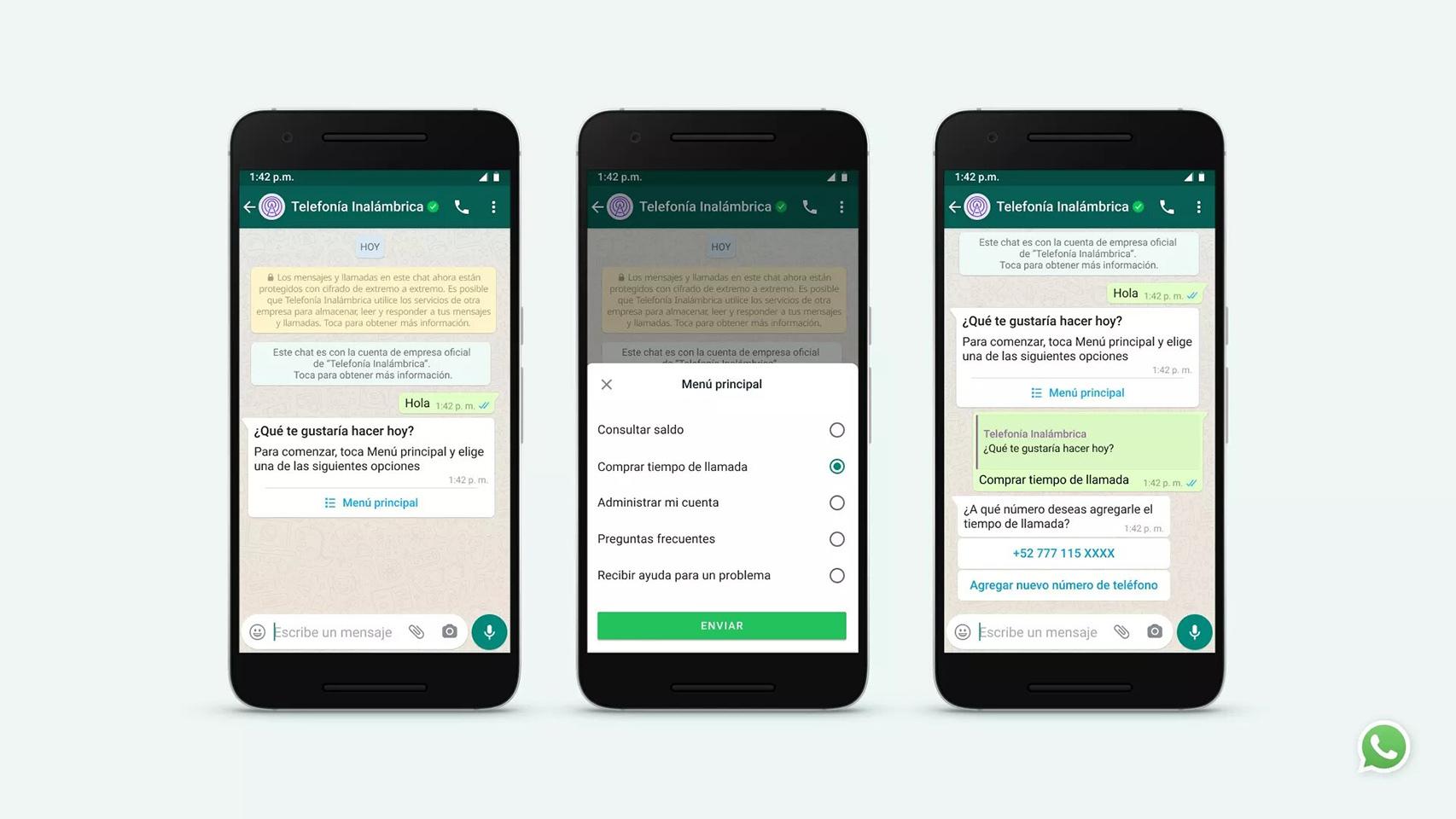 Nuevas opciones para WhatsApp Business.