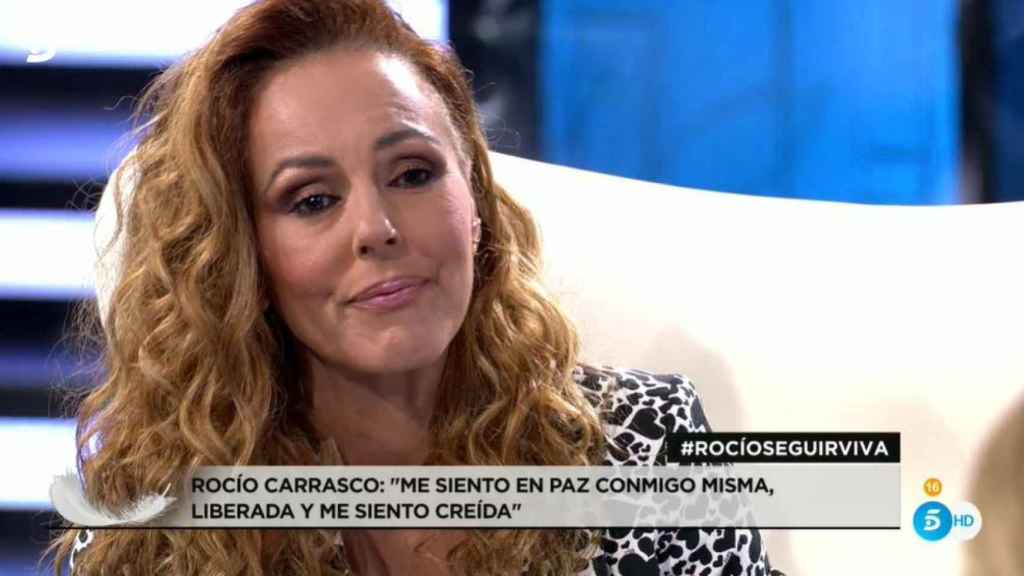 Rocío Carrasco, emocionada ante Carlota.
