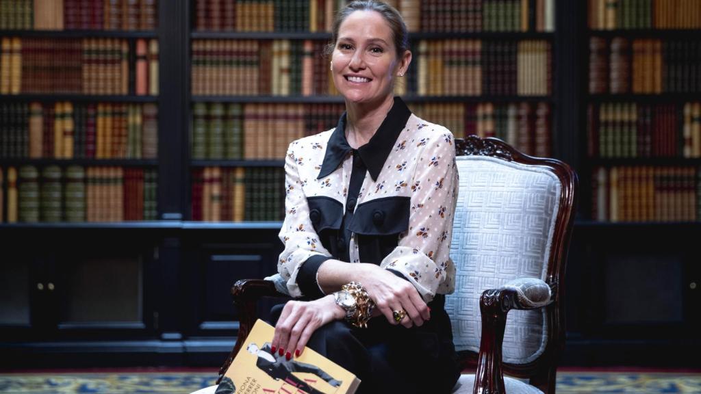 Fiona Ferrer Leoni durante la presentación de 'La estilista', de último libro.