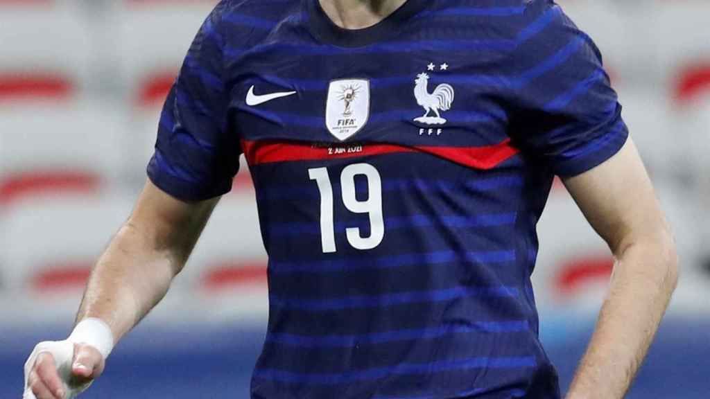 Karim Benzema, en su regreso con la selección de Francia