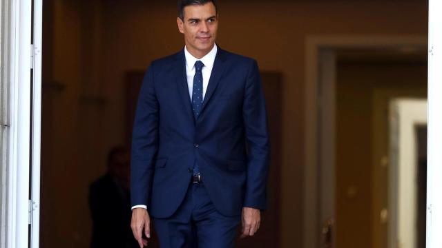 Pedro Sánchez, en La Moncloa.