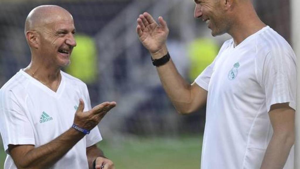 Pintus y Zidane, en 2018