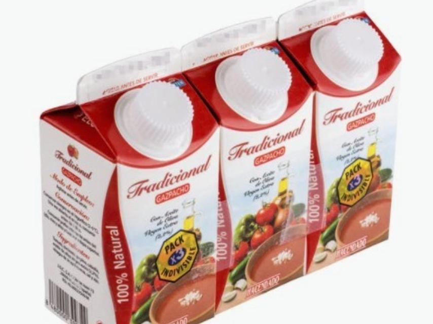 Gazpacho Hacendado.