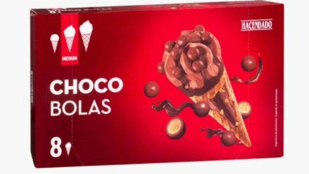 Helado de cucurucho Hacendado.