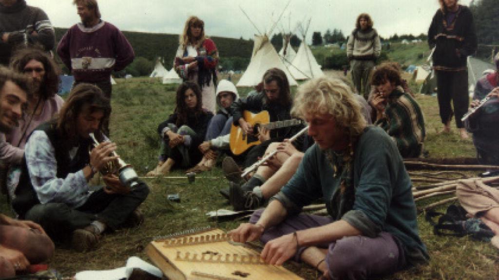 Encuentro de la Familia Arcoíris en Irlanda, en 1993.