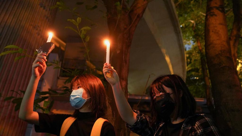 Protestas por el aniversario de Tiananmén.