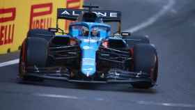Fernando Alonso en el Gran Premio de Bakú de Fórmula 1