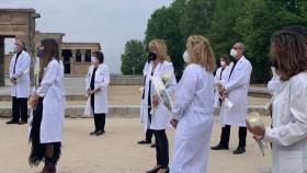 Homenaje a los médicos fallecidos por la Covid en Madrid.