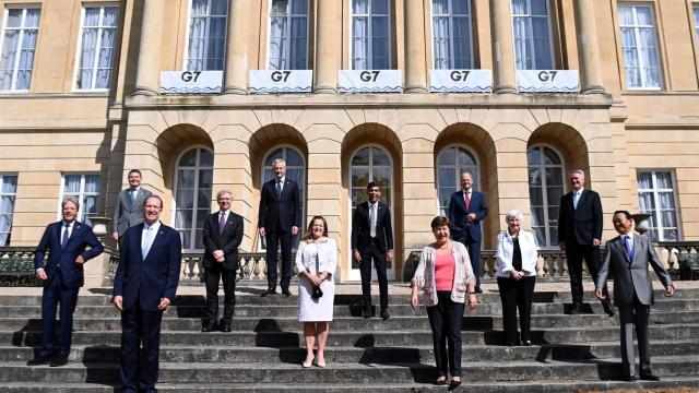 Los ministros de G-7 reunidos en Londres.