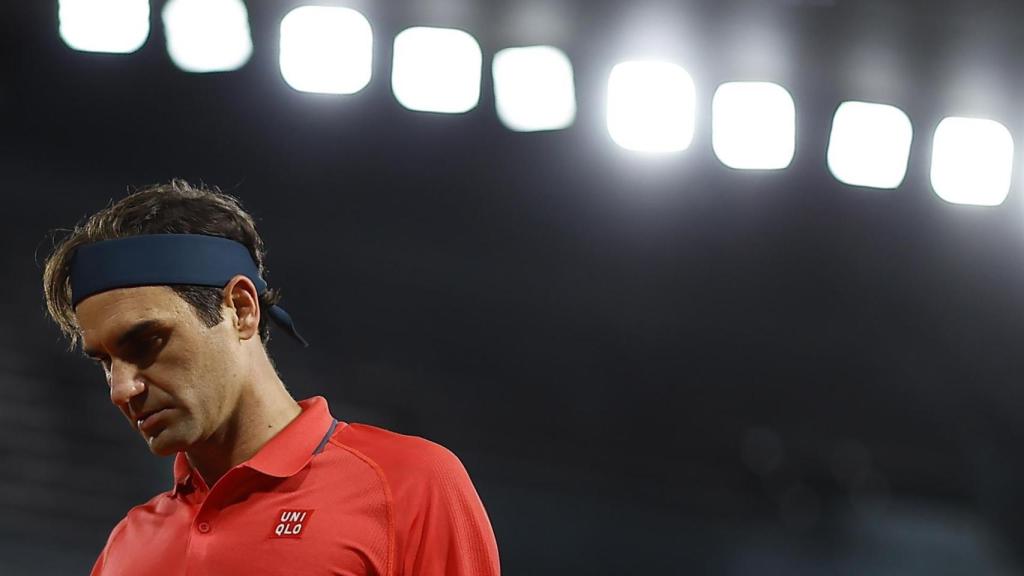 Federer, en un momento del partido ante Koepfer.